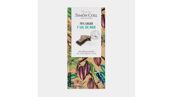 Tableta de Chocolate 70% Cacao con Sal de Mar 85g