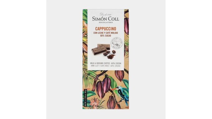 Tableta Chocolate con Leche 60% Cacao y Café