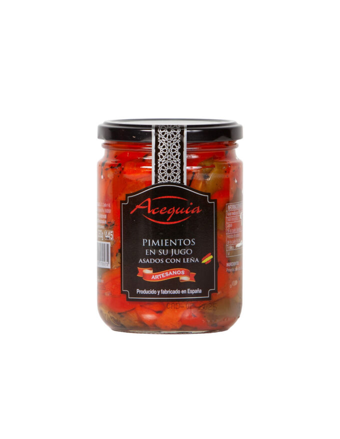 PIMIENTOS ASADOS a la LEÑA en su JUGO